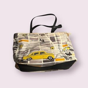 Kate Spade Francis Tote Bag With New York Taxi Cab Design